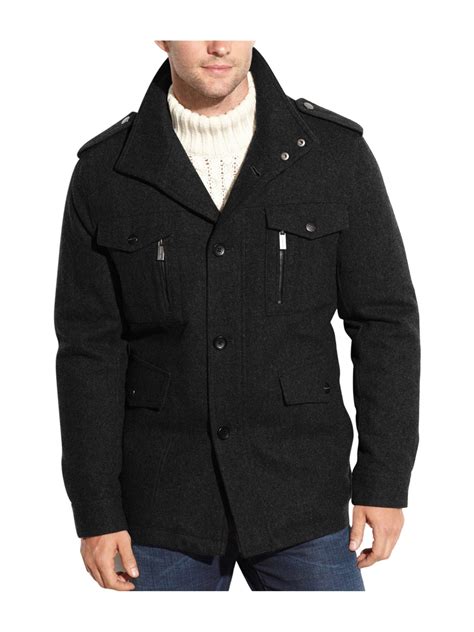 michael kors mens peacoat|michael kors wool winter coats.